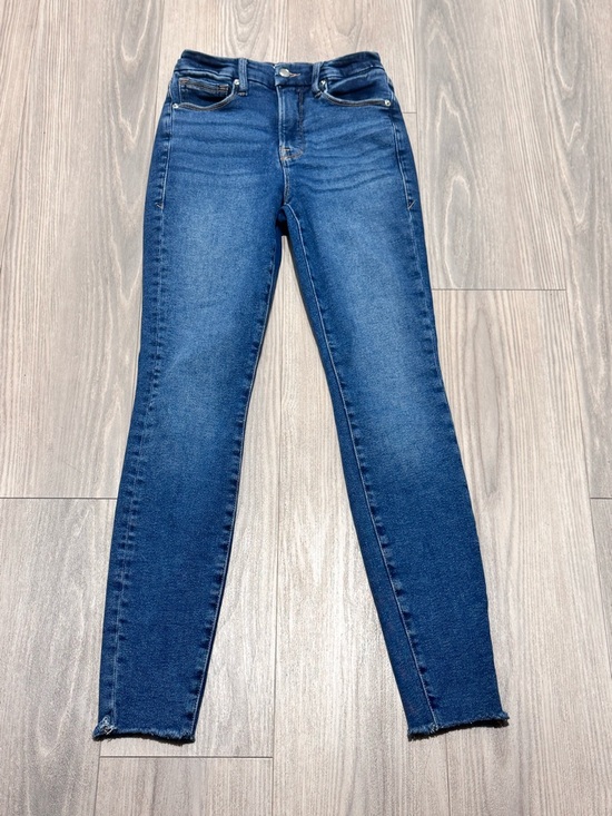 Good American Denim - Good American Dark Blue Skinny Jeans - High Rise
